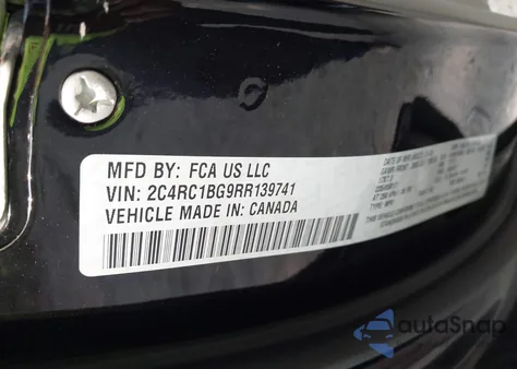 2024 Chrysler Pacifica Touring L из США, поврежденный, VIN 2C4RC1BG9RR139741